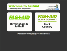 Tablet Screenshot of fastaid.org.uk